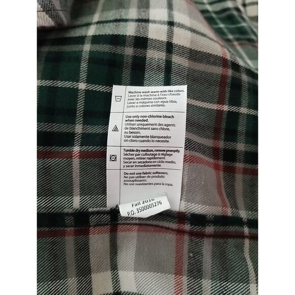 Mens L Carhartt Plaid Button Up Flannel Shirt Long Sleeve Relaxed Fit NWOT - Picture 6 of 10